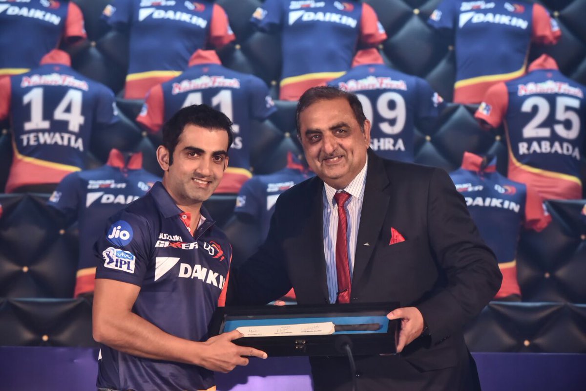 gautam gambhir as delhi daredevils captain