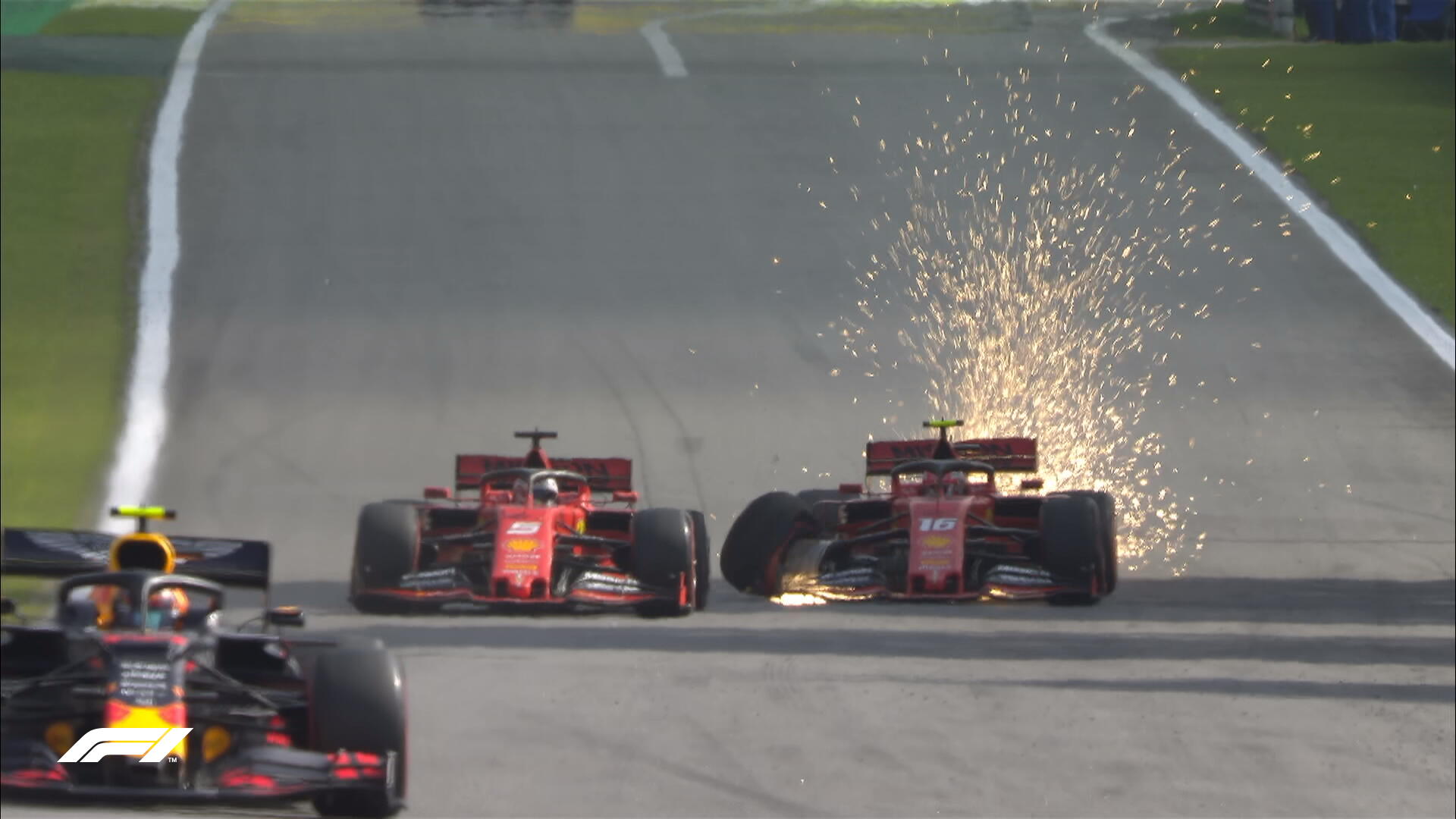Vettel and Leclerc collision at Brazil