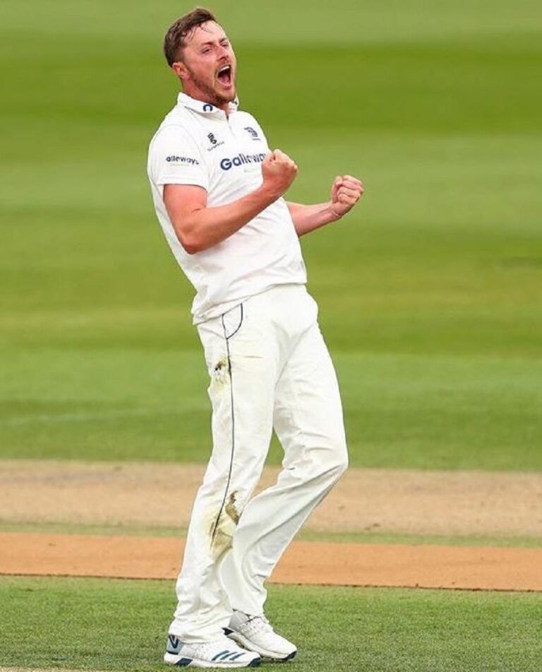 County bowler Ollie Robinson hopes to fill in James Anderson’s shoes