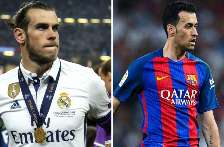 Gareth Bale and Sergio Busquets share their birthday today