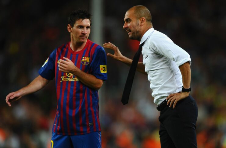 Lionel Messi and Pep Guardiola reunion