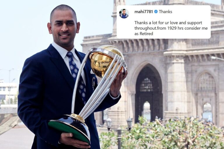 MS Dhoni retires from International cricket