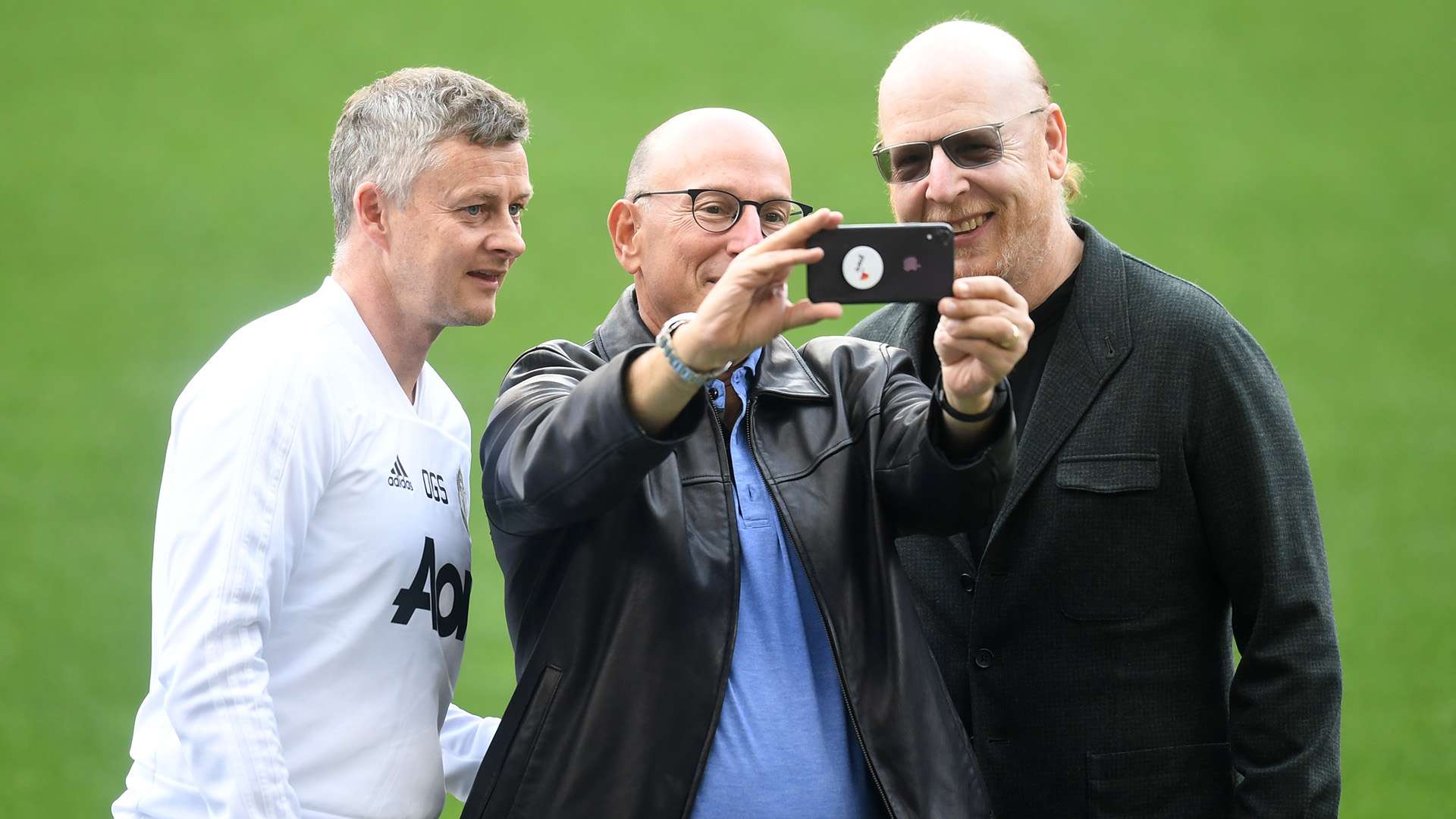 Ole Gunnar Solskjaer with Manchester United owners