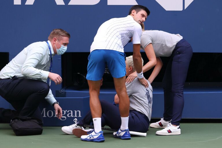 Djokovic crosses the line, out of US Open for hitting official accidentally
