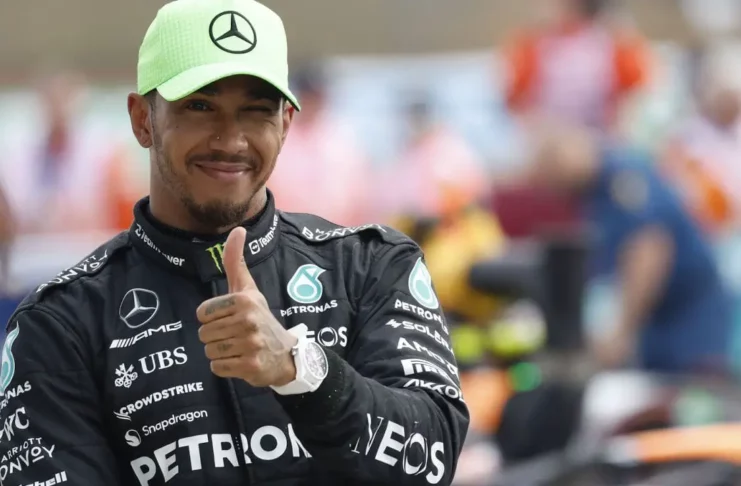 Lewis Hamilton on pole 2023 hungarian gp