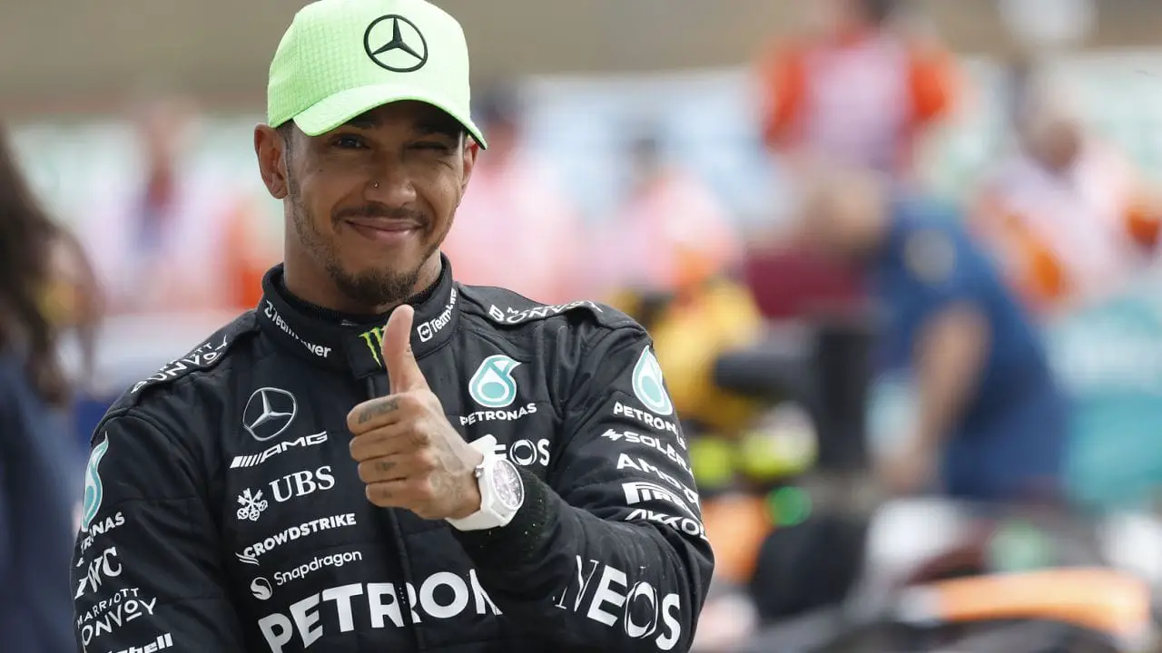 Lewis Hamilton on pole 2023 hungarian gp