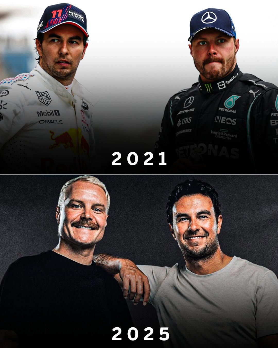 Perez and Bottas - Partners again Image Courtesy - EspnF1 (Twitter/ X)