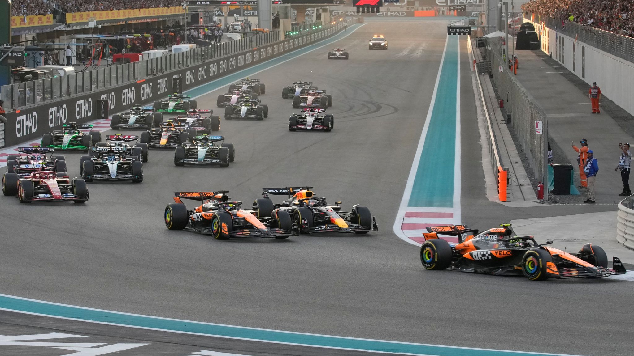 What can be expected at the Abu Dhabi GP now that McLaren have become Lando Norris