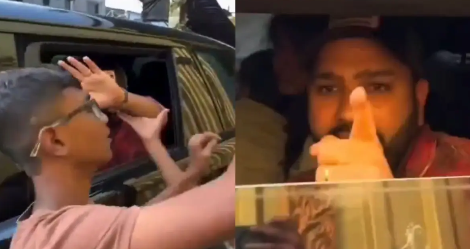 Young Fans Misbehave With Rohit Sharma, India Star Does This In Reply