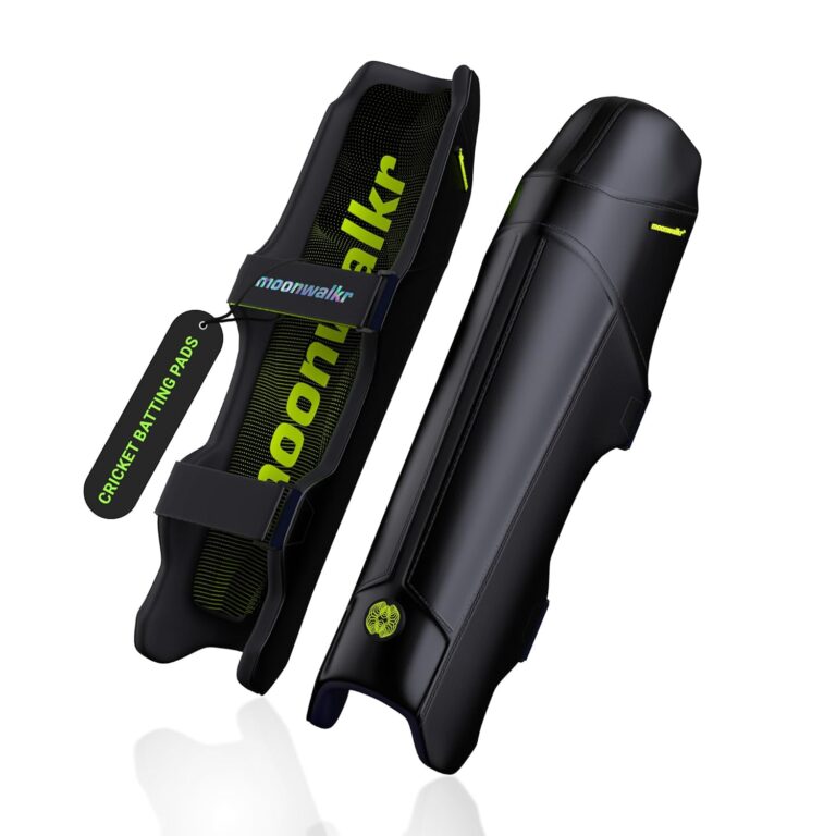 Moonwalkr Cricket Leg Guard 2.0 (Black, Large)