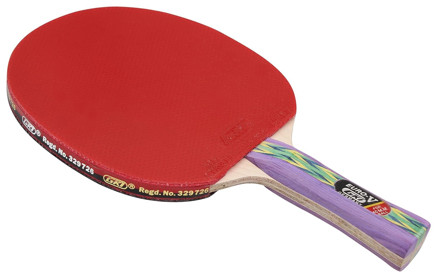 GKI Wooden Table Tennis Racquet (Multicolor, Pack of 1)