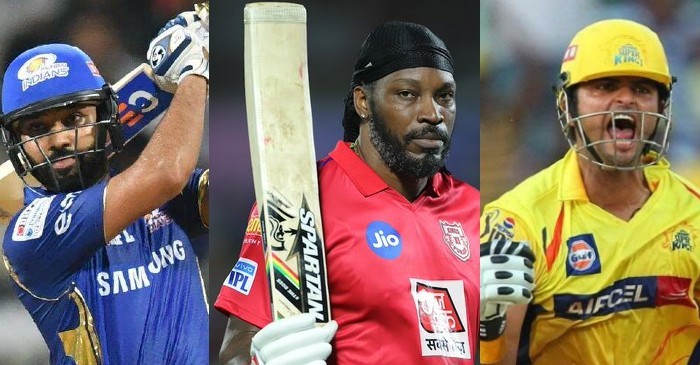 Top 10 batsmen with most sixes in IPL