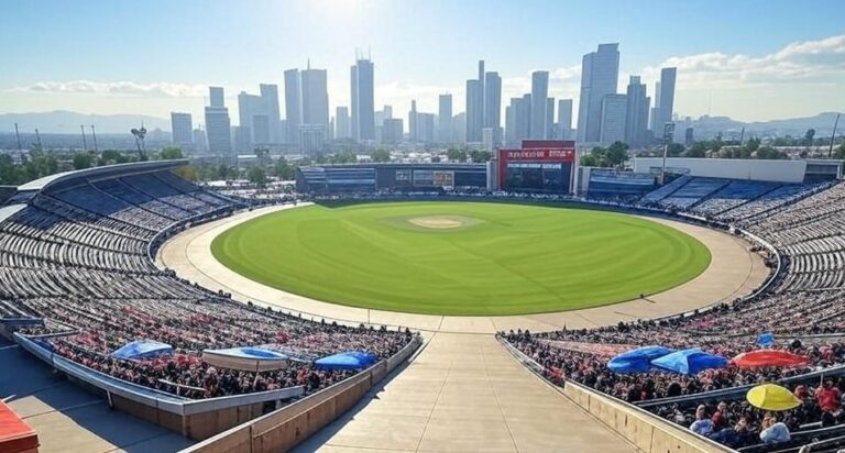 Knight Riders’ New Cricket Stadium in Pomona Hosts First MLC Match Ahead of LA 2028 Olympics