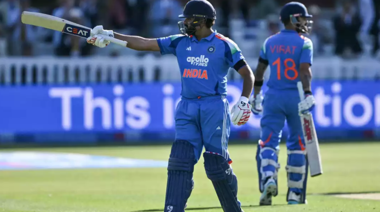 Rohit Sharma Breaks World Record With Eighth Away ODI Hundred in 3rd ODI at Lord’s
