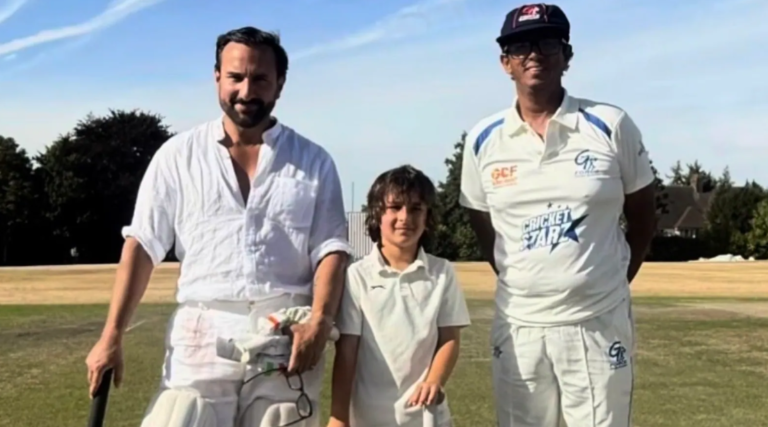 Saif Ali Khan showcases cricket skills in London as viral video wins fans’ praise