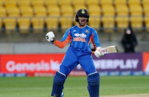 Abhishek Sharma hits 35-ball hundred, brings out ‘Om Namah Shivaay’ pose as India chase 199 in third T20I