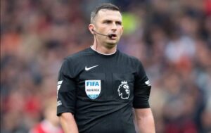 Michael Oliver named referee for Champions League clash between PSG and Barcelona