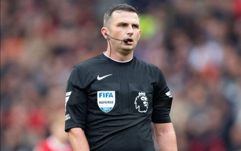 Michael Oliver named referee for Champions League clash between PSG and Barcelona